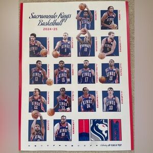 2024-25 SACRAMENTO KINGS Season Ticket Holder 40 Years 18 x 24 Poster * NEW *